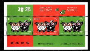 Ireland-Sc#1704-unused NH sheet-Chinese New Year of the Pig-2007-