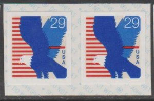 U.S. Scott #2598 Eagle Booklet Stamps - Mint NH Pair