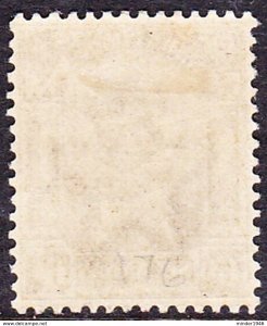 INDIA 1912 KGV 6 Anna Yellow-Bistre SG177 MH