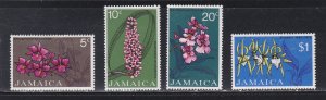 Jamaica # 375-378, Orchids,  Mint LH, 1/3 Cat.