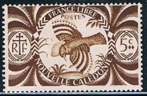 New Caledonia 252, 5c Kagu, MH, F-VF