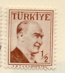 Turkey 1957 Early Issue Fine Mint Hinged 1/2k. 093051