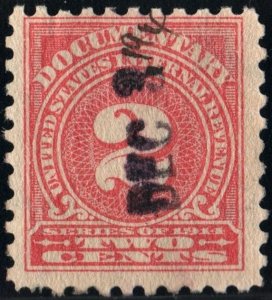 R208 2¢ Documentary Stamp (1914) Used