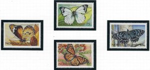 Norfolk Is 617-20 MNH 1997 Butterflies (ak3445)