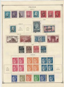 france 1926 - 1939  mounted mint and used stamps ref r8541