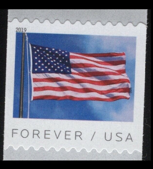 2019 US Stamp - US Flag (BCA) - Forever Coil Single - SC# 5343