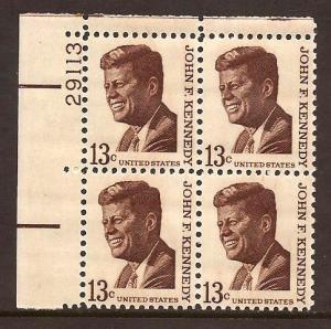 U. S.  #  1287  Plate  Block  Mint  N H