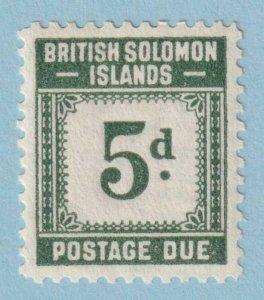 BRITISH SOLOMON ISLANDS J5 POSTAGE DUE  MINT NEVER HINGED OG ** EXTRA FINE - TVN