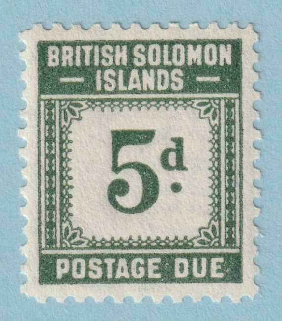 BRITISH SOLOMON ISLANDS J5 POSTAGE DUE  MINT NEVER HINGED OG ** EXTRA FINE - TVN