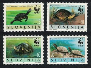 Slovenia WWF European Pond Tortoise 4v 1996 MNH SC#247 a-d SG#279-282 MI#131-134