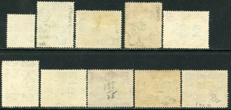 GRENADA Sc#131-140 SG152-161 1938 KGVI Pictorials Part Set to 2sh Used