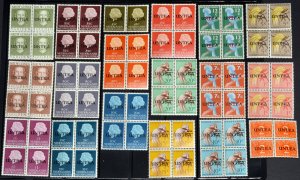 Netherlands New Guinea United Nations 1962 **UNTEA** MNH Group of Blocks of 4