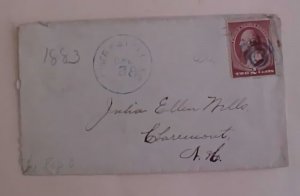 US LOWER  WATERTON  NEW HAMPSHIRE COVER   1886