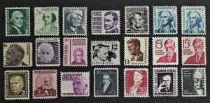 US #1278 -1295 MNH Prominent Americans Complete Set Lot of 21