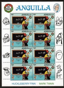 Anguilla 1986 - Disney - Goofy Christmas - Sheet of 8 Stamps Scott #654A - MNH