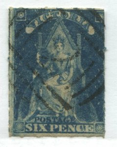 Victoria QV 1858 6d blue used 