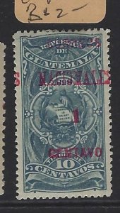 Guatemala SG 88 Split Overprint MOG (3gvb)