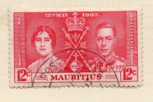 Mauritius 1948 GVI Early Issue Fine Mint Hinged 12c. NW-90968