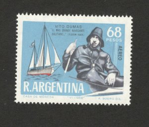 ARGENTINA-MNH** STAMP-25 years circumnavigation by Dumas-1968.