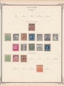 salvador stamps page ref 17181