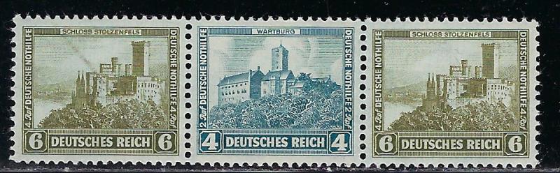 Germany Scott # B45 (2), B44, mint hr, se-tenant, Mi # W42