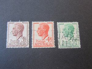Australia 1951 Sc 236-37,38a FU