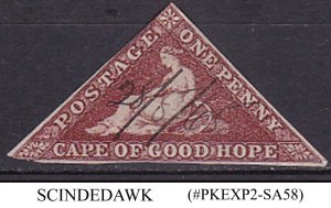 CAPE OF GOOD HOPE - 1855-58 1 PENNY SCOTT#3 - CV=325.00 USD - 1V - USED