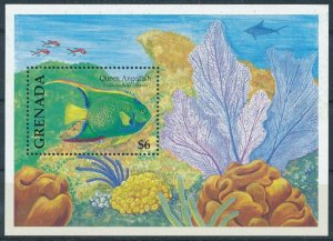 [109100] Grenada 1994 Marine life fish Angelfish Souvenir Sheet MNH