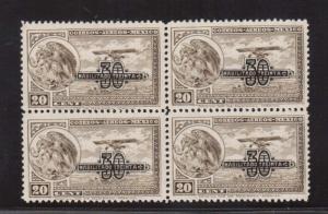 Mexico #C46 VF/NH Scarce Block