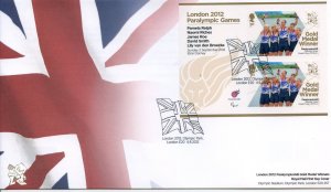 GB London 2012 Paralympics Ralph,Riches,Roe, Smith & Van den Broecke Gold Fi 