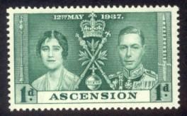 Ascension Sc# 37 MNH Coronation