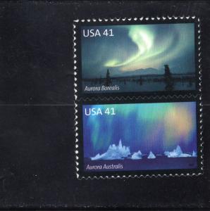 4204a Auroras, MNH, Vertical Pair