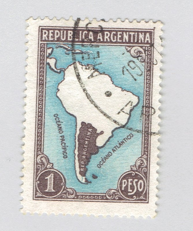 Argentina 446 Map of South America Used (BP91716)