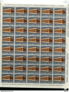 Vatican 1969 Europa  full sheet Sc 470 MNH 13648