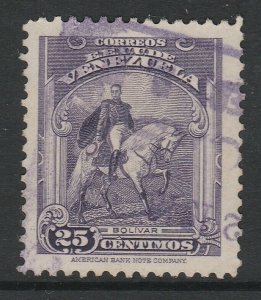 Venezuela 1947-48 25c used South America A4P53F42