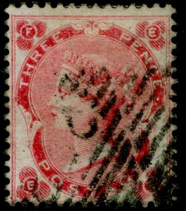 SG76, 3d bright carmine-rose, FINE USED. Cat £350. IRELAND. EF