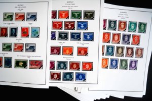 COLOR PRINTED NORWAY 1855-2010 STAMP ALBUM PAGES (183 illustrated pages)