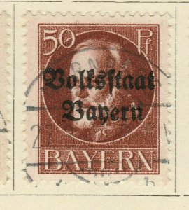 A6P12#78 German States Bavaria 1919 optd 50pf used-