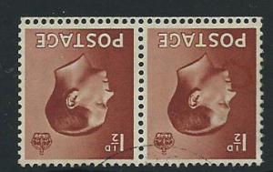 GB Edward VIII  SG 459wi VFU pair