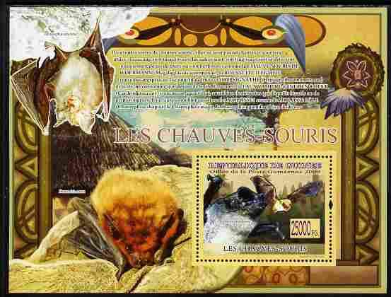 Guinea - Conakry 2009 Fauna - Bats perf s/sheet unmounted...