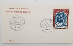 Monaco,  1968 First Day Covers - 12 Unaddressed