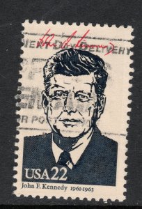 Scott # 2219h  Kennedy  used   Single