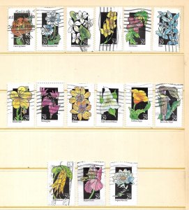 U.S.#2647-2696 The 1992 Wildflowers Complete Set of 50 Used