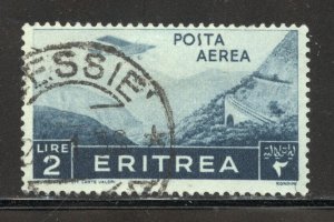 Eritrea Scott C13 Used H - 1936 Plane Over Mountain Pass - SCV $3.25