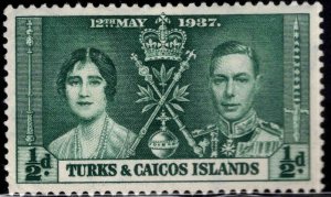 Turks and Caicos Islands Scott 75 Mint No Gum