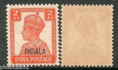 India PATIALA State 2As KG VI Postage SG109 Cat £9 MNH