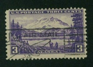 US 1937 3c violet Alaska, Scott 800 used, Value = 25c