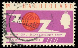 BASUTOLAND Sc 101 VF/used - 1965 - 1¢ ITU Issue