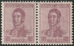 Argentina 1922 Sc 304B pair MNH**