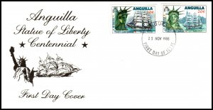 Anguilla 657-658 Statue of Liberty U/A FDC